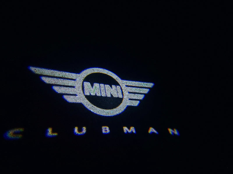 MINI CLUBMAN LOGO PROJECROTR LIGHTS Nr.133 (quantity  1 =  2 Logo Film /  2 door lights)