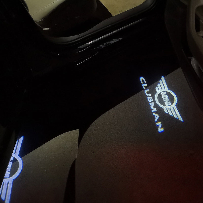 MINI CLUBMAN LOGO PROJECROTR LIGHTS Nr.135 (quantity  1 =  2 Logo Film /  2 door lights)