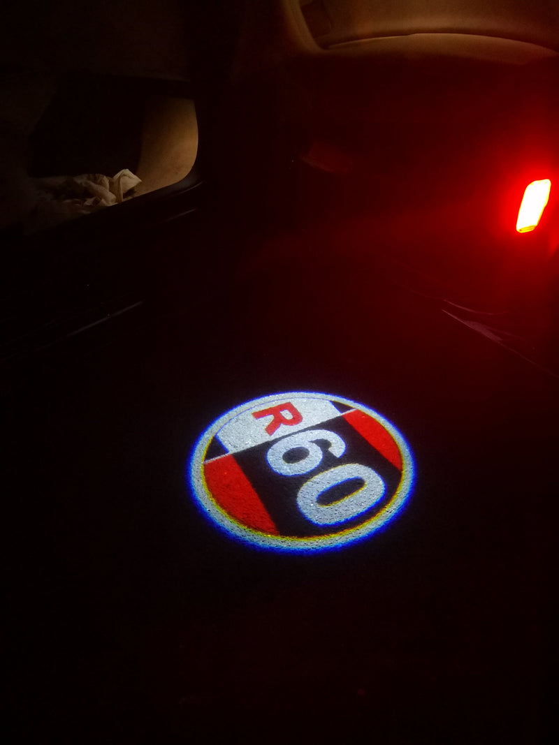 MINI R 60 LOGO PROJECROTR LIGHTS Nr.73 (quantity  1 =  2 Logo Film /  2 door lights)