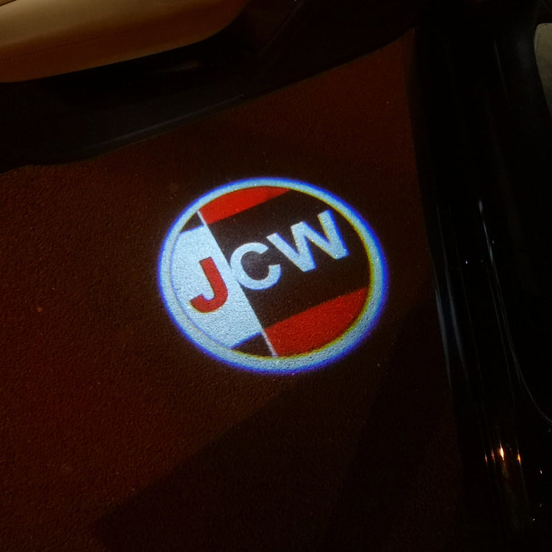 MINI JCW LOGO PROJECROTR LIGHTS Nr.74 (quantity  1 =  2 Logo Film /  2 door lights)