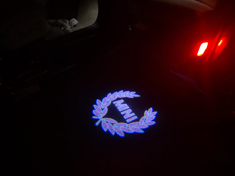 MINI ORIGINAL LOGO PROJECROTR LIGHTS Nr.92 (quantity  1 =  2 Logo Film /  2 door lights)