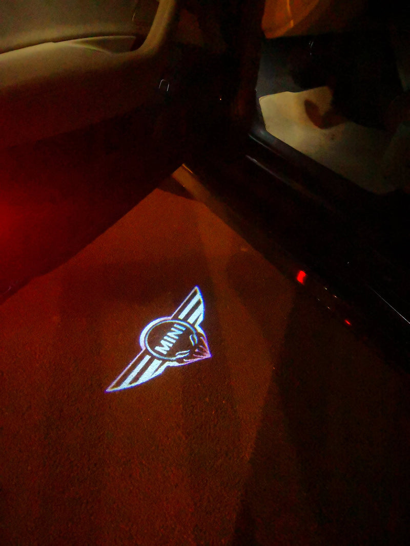 MINI ORIGINAL LOGO PROJECROTR LIGHTS Nr.13 (quantity  1 =  2 Logo Film /  2 door lights)