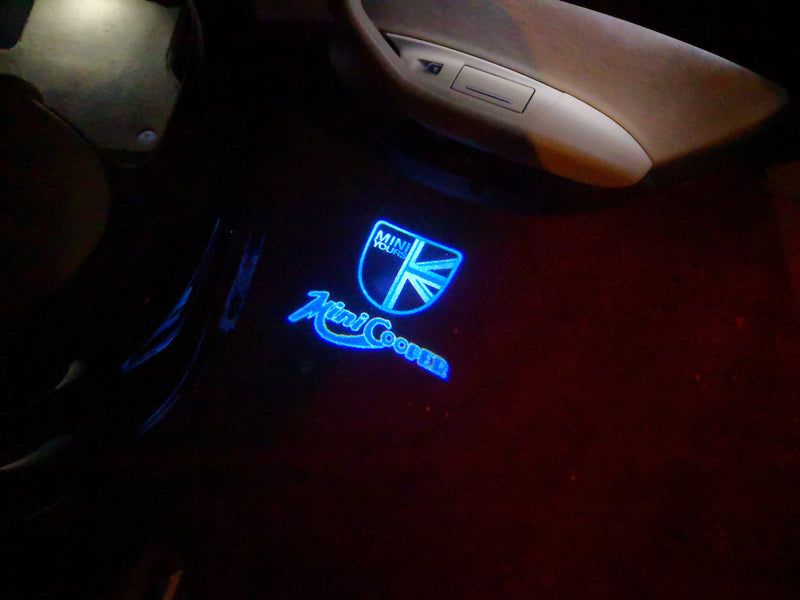 MINI COOPER LOGO PROJECROTR LIGHTS Nr.43 (quantity  1 =  2 Logo Film /  2 door lights)