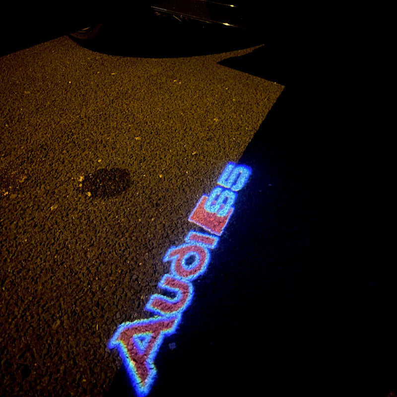 AUDI S5 LOGO PROJECTOT LIGHTS Nr.89  (quantity 1 = 2 Logo Films /2 door lights）