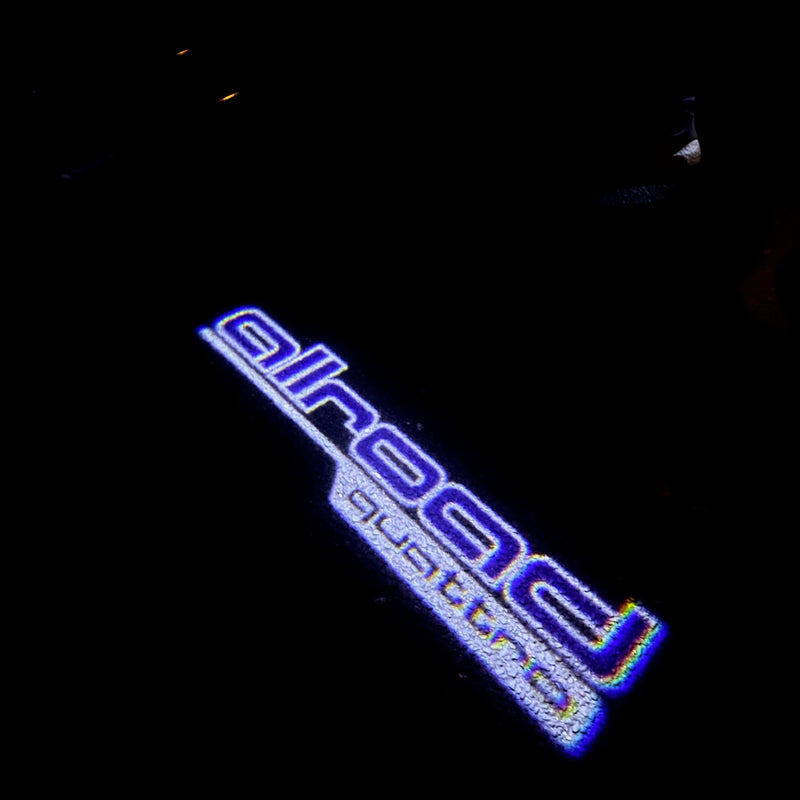 AUDI ALLROAD  LOGO PROJECTOT LIGHTS Nr.161  (quantity 1 = 2 Logo Films /2 door lights）