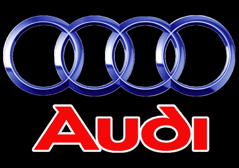 AUDI  Original LOGO PROJECTOT LIGHTS Nr.009 (quantity 1 = 2 Logo Films /2 door lights）