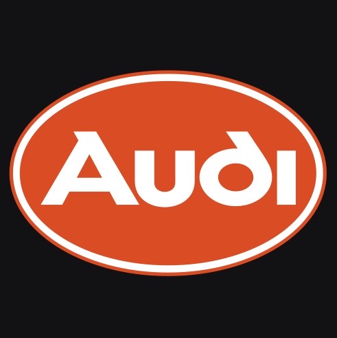 AUDI  Original LOGO PROJECTOT LIGHTS Nr.006 (quantity 1 = 2 Logo Films /2 door lights）