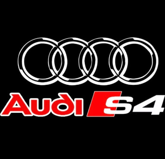 AUDI S4 LOGO PROJECTOT LIGHTS Nr.34  (quantity 1 = 2 Logo Films /2 door lights）