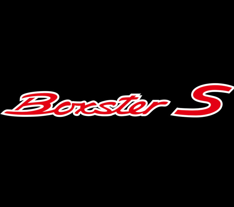 PORSCHE BOXSTER S LOGO PROJECTOT LIGHTS Nr.17 (quantity  1 =  2 Logo Film /  2 door lights)