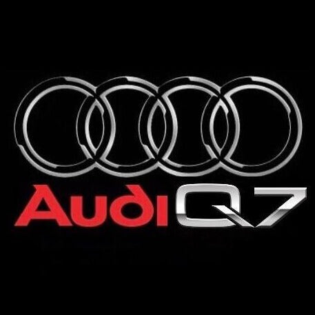 AUDI Q7 LOGO PROJECTOT LIGHTS Nr.49  (quantity 1 = 2 Logo Films /2 door lights）