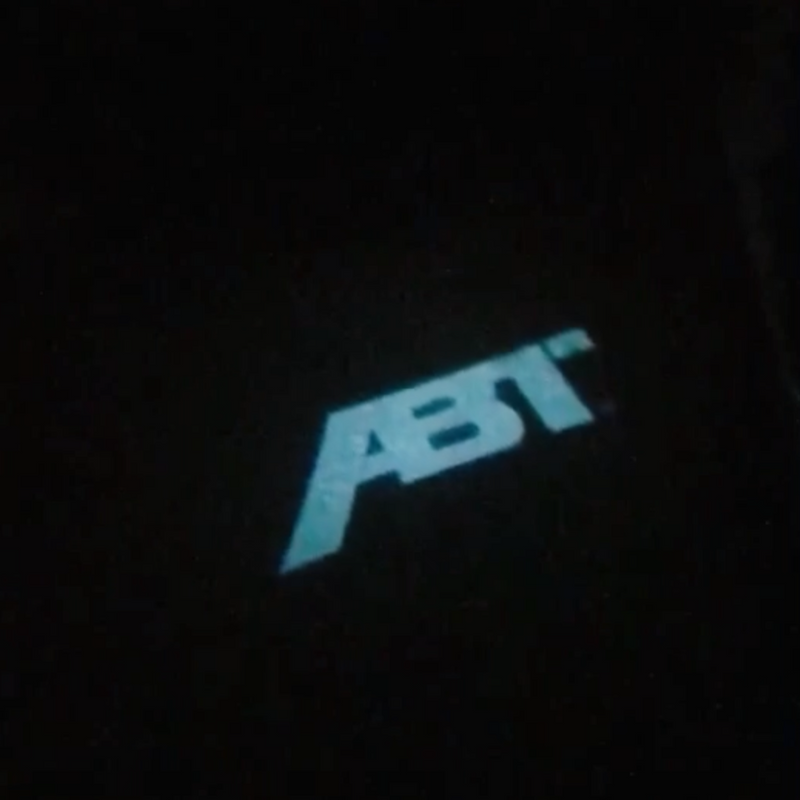 AUDI ABT LOGO PROJECROTR LIGHTS Nr.123(quantity  1 =  2 Logo Film & 2 door lights)