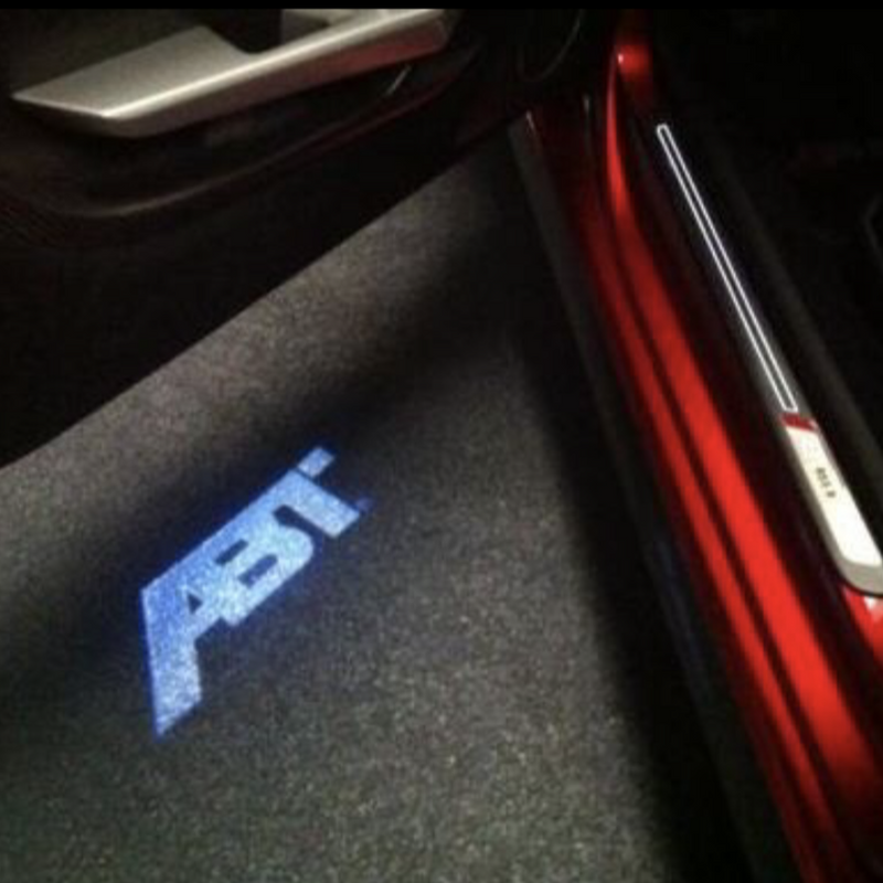 AUDI ABT LOGO PROJECROTR LIGHTS Nr.123(quantity  1 =  2 Logo Film & 2 door lights)