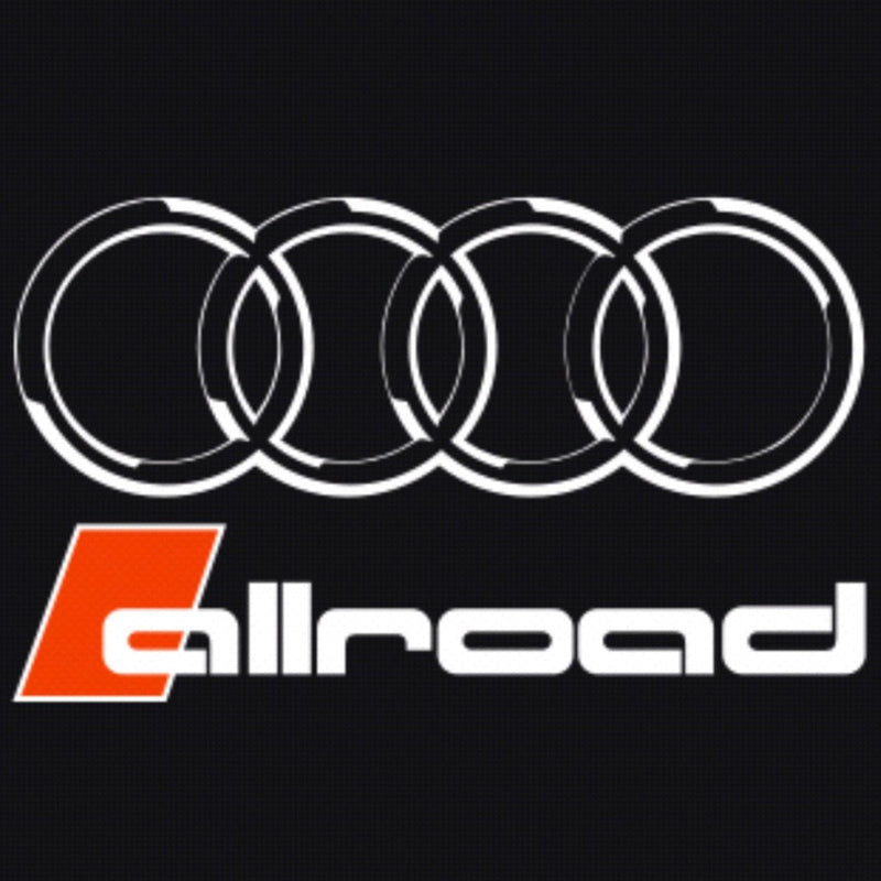 AUDI ALLROAD LOGO PROJECTOT LIGHTS Nr.146  (quantity 1 = 2 Logo Films /2 door lights）