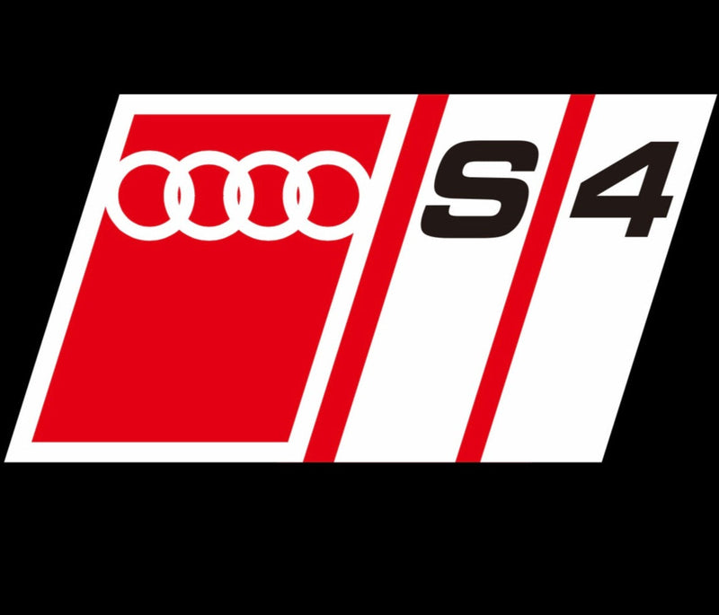 AUDI S4 LOGO PROJECTOT LIGHTS Nr.151  (quantity 1 = 2 Logo Films /2 door lights）