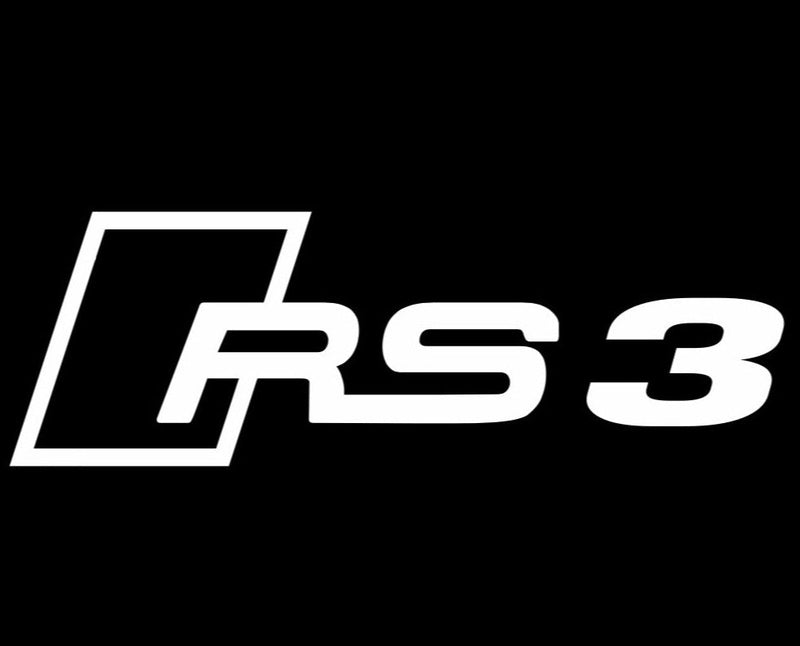 AUDI  RS3 LOGO PROJECTOT LIGHTS Nr.120  (quantity 1 = 2 Logo Films /2 door lights）