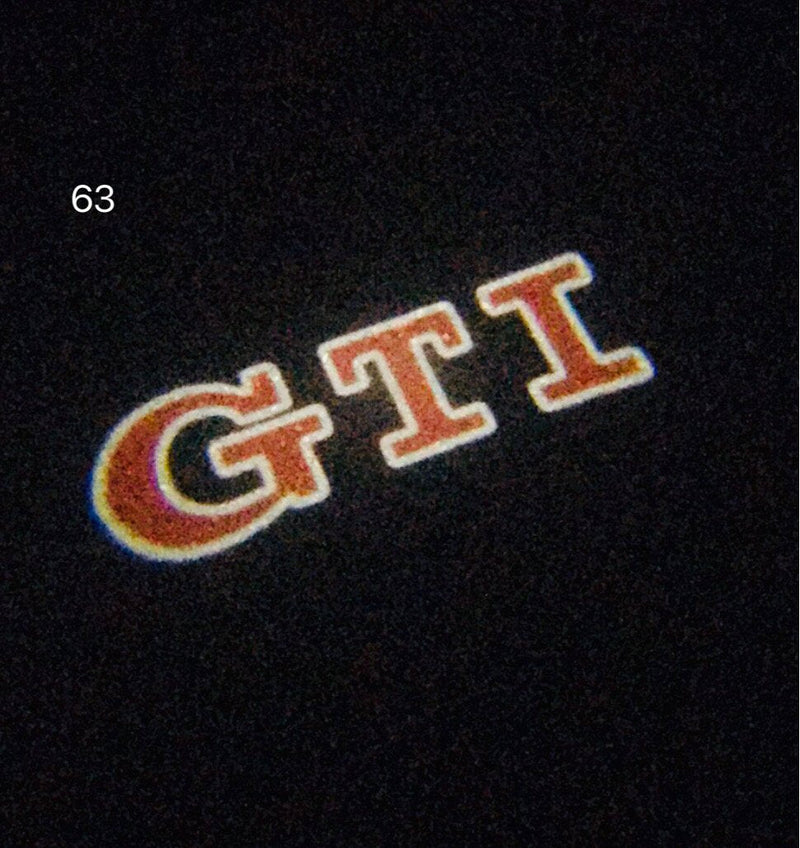 Volkswagen Door lights GTI Logo  Nr. 29  ( quantity 1 = 2 Logo film  / 2 door lights)