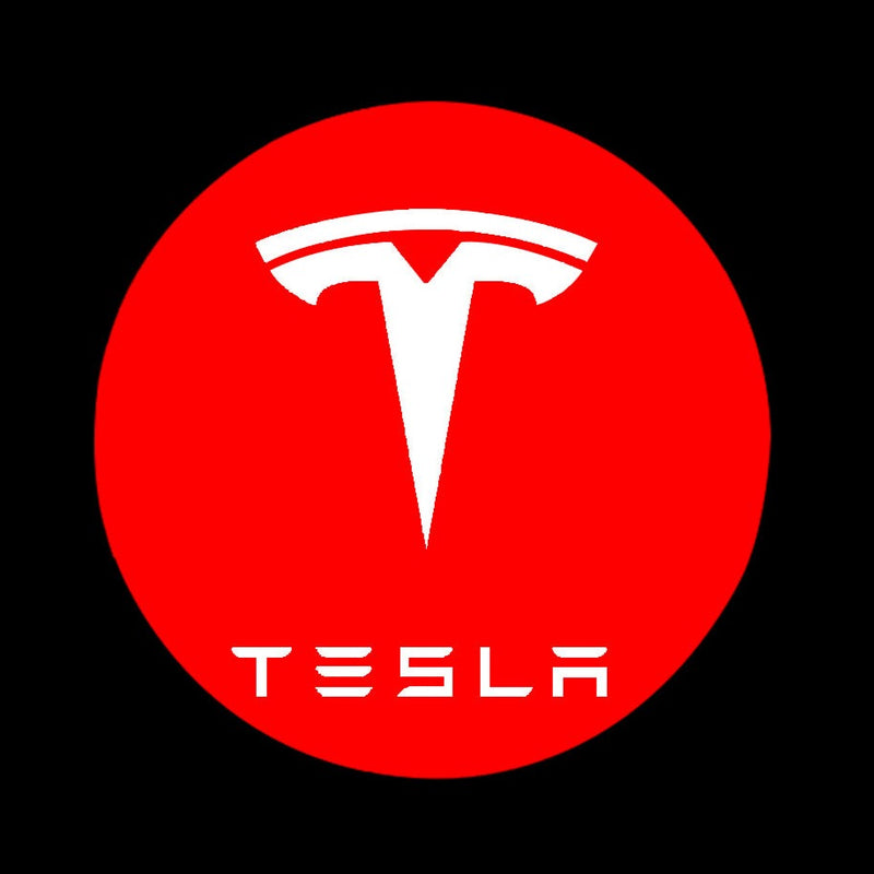 TESLA LOGO PROJECROTR LIGHTS Nr.1515 (quantity  1 =  2 Logo Film /  2 door lights)