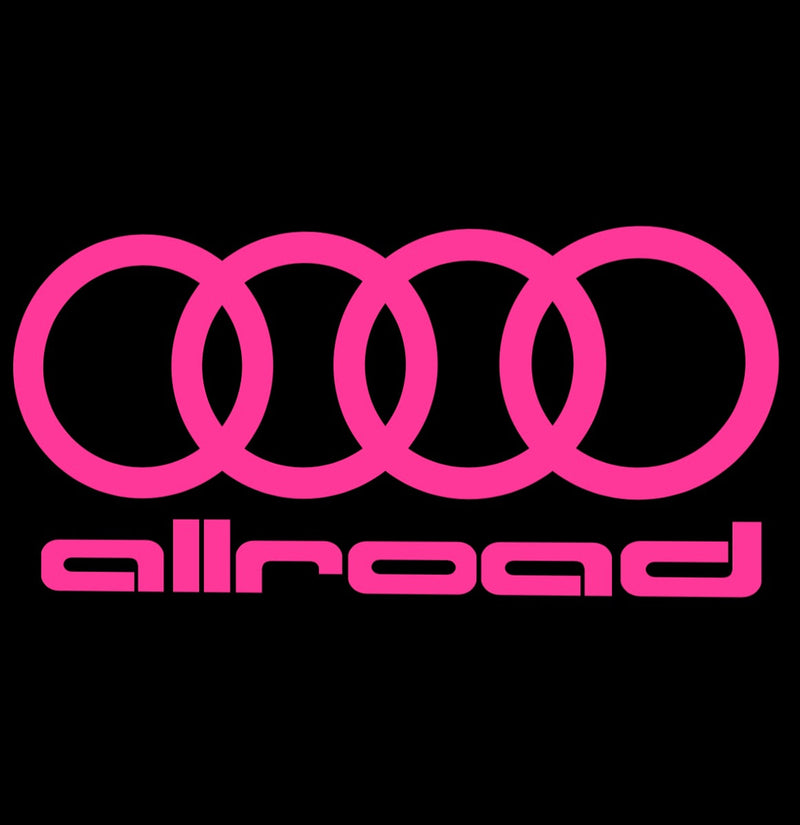 AUDI ALLROAD LOGO PROJECTOT LIGHTS Nr.153  (quantity 1 = 2 Logo Films /2 door lights）