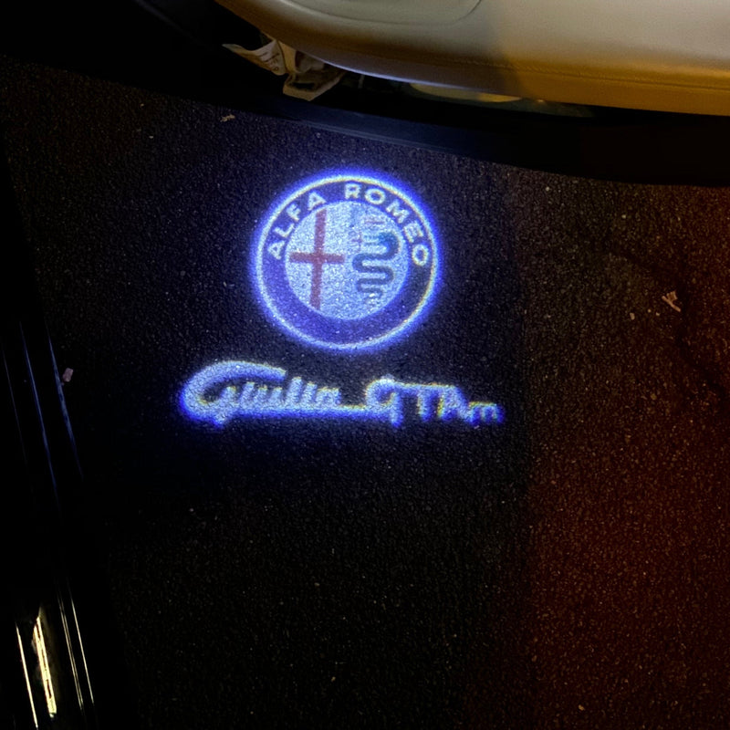 Alfa Romeo Giulietta GTA LOGO PROJECTOT LIGHTS Nr.75 (quantity  1 =  2 Logo Film /  2 door lights)