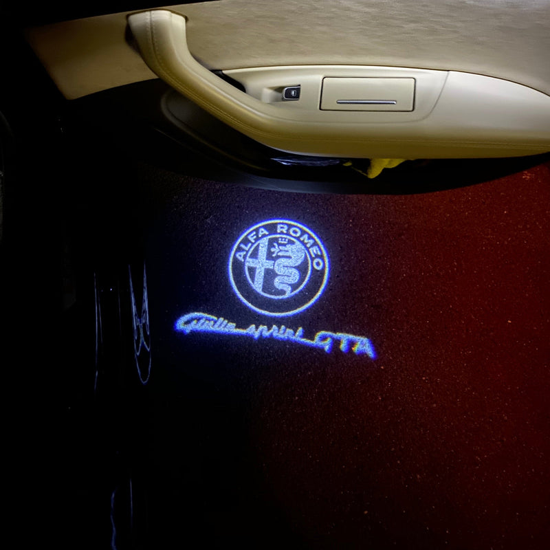 Alfa Romeo Giulietta GTA LOGO PROJECTOT LIGHTS Nr.78 (quantity  1 =  2 Logo Film /  2 door lights)