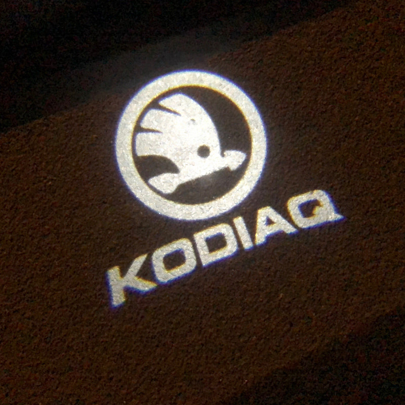 SKODA KODIAQ LOGO LIGHTS Nr.51 (quantity  1 =  2 Logo Film /  2 door lights)