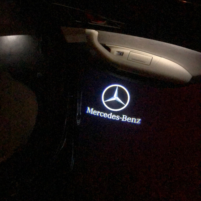 MERCEDES BENZ Original LOGO PROJECTOT LIGHTS Nr.03 (quantity 1 = 1 sets/2 door lights)