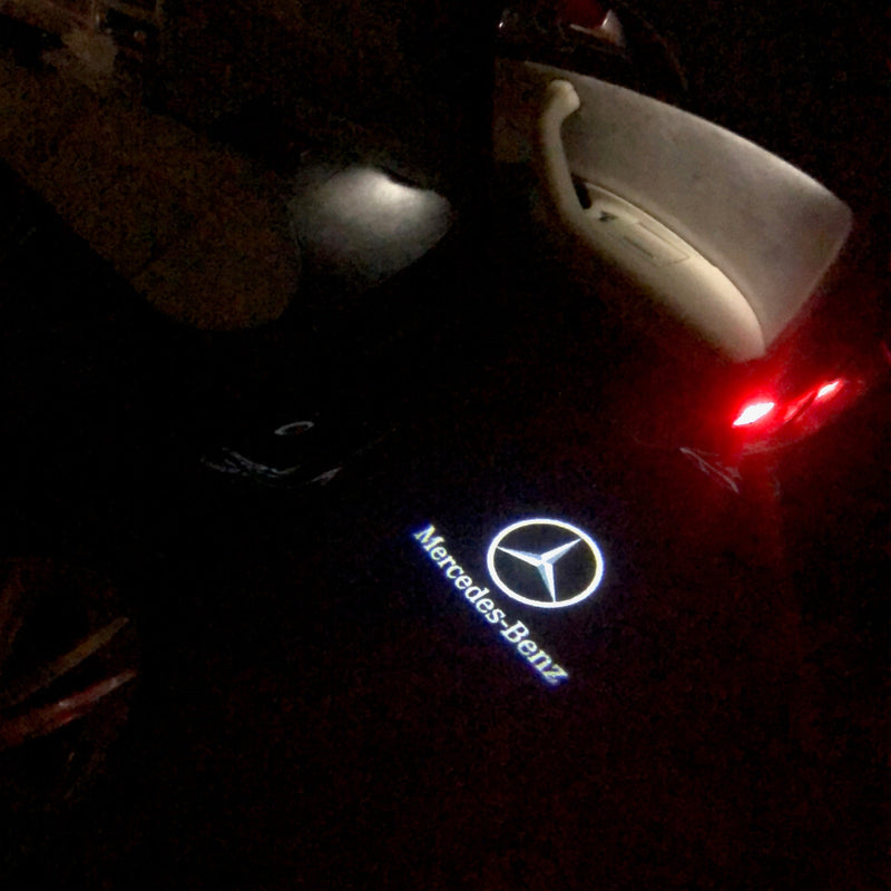 MERCEDES BENZ Original LOGO PROJECTOT LIGHTS Nr.03 (quantity 1 = 1 sets/2 door lights)