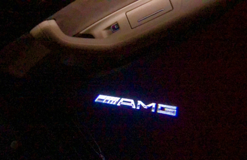 MERCEDES BENZ AMG LOGO PROJECTOT LIGHTS Nr.19 (quantity 1 = 1 sets/2 door lights)