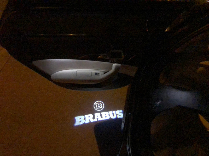 MERCEDES BENZ BRABUS LOGO PROJECTOT LIGHTS Nr.24 (quantity 1 = 1 sets/2 door lights)