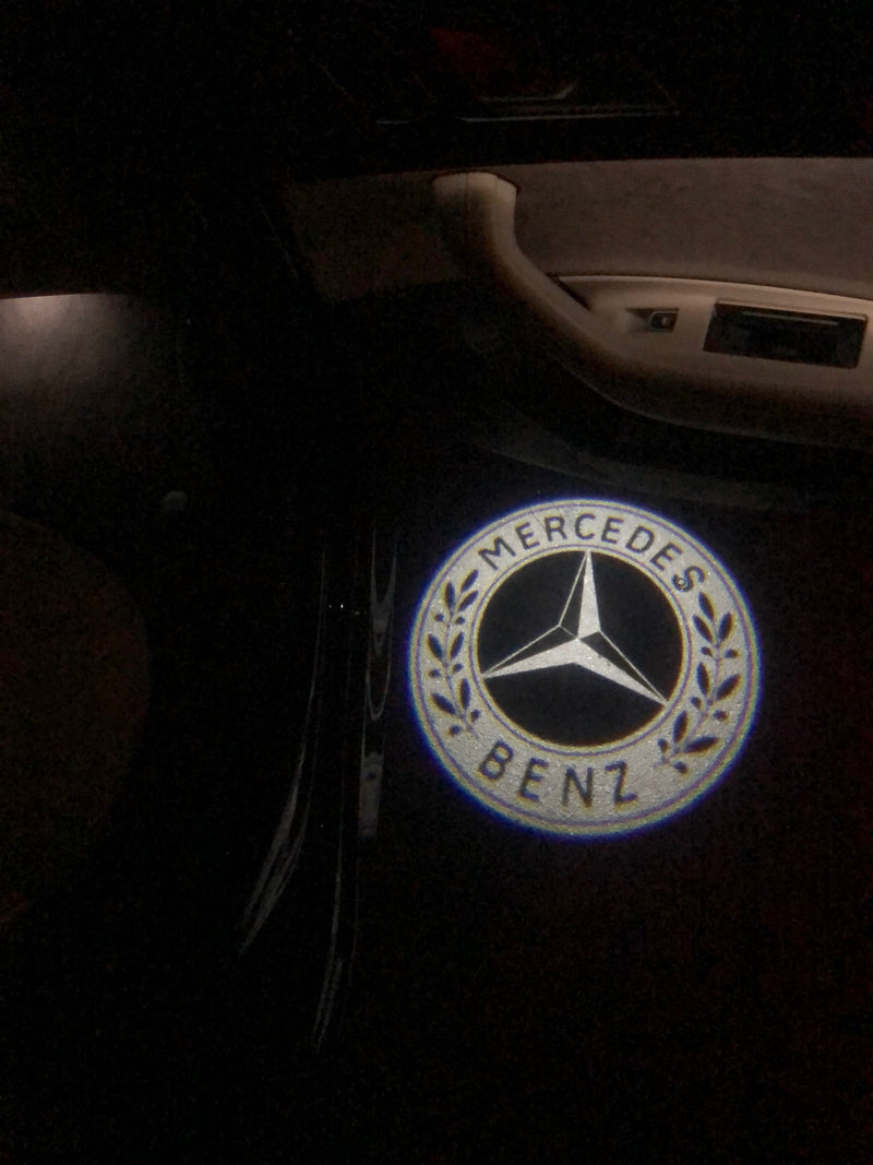 MERCEDES BENZ Original LOGO PROJECTOT LIGHTS Nr.04 (quantity 1 = 1 sets/2 door lights)