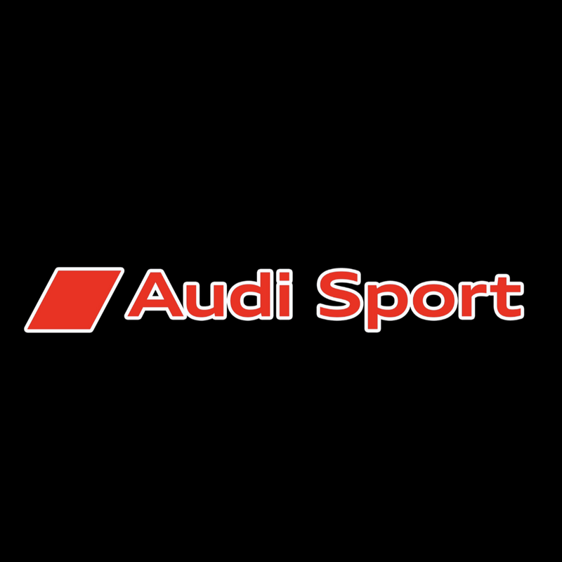 AUDI SPORT LOGO PROJECTOT LIGHTS Nr.31  (quantity 1 = 2 Logo Films /2 door lights）