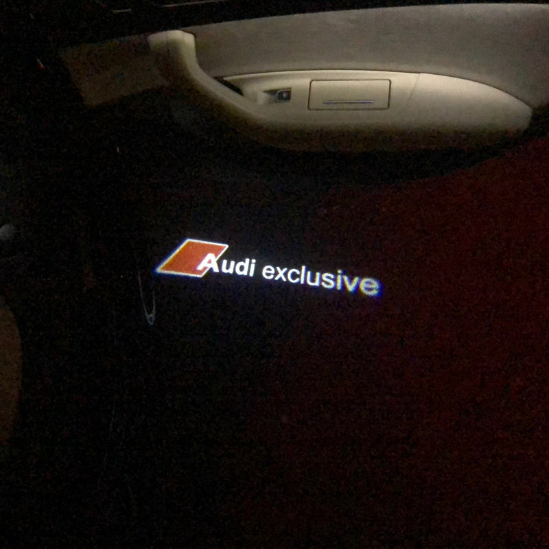 AUDI EXCLUSIVE  LOGO PROJECTOT LIGHTS Nr.70  (quantity 1 = 2 Logo Films /2 door lights）