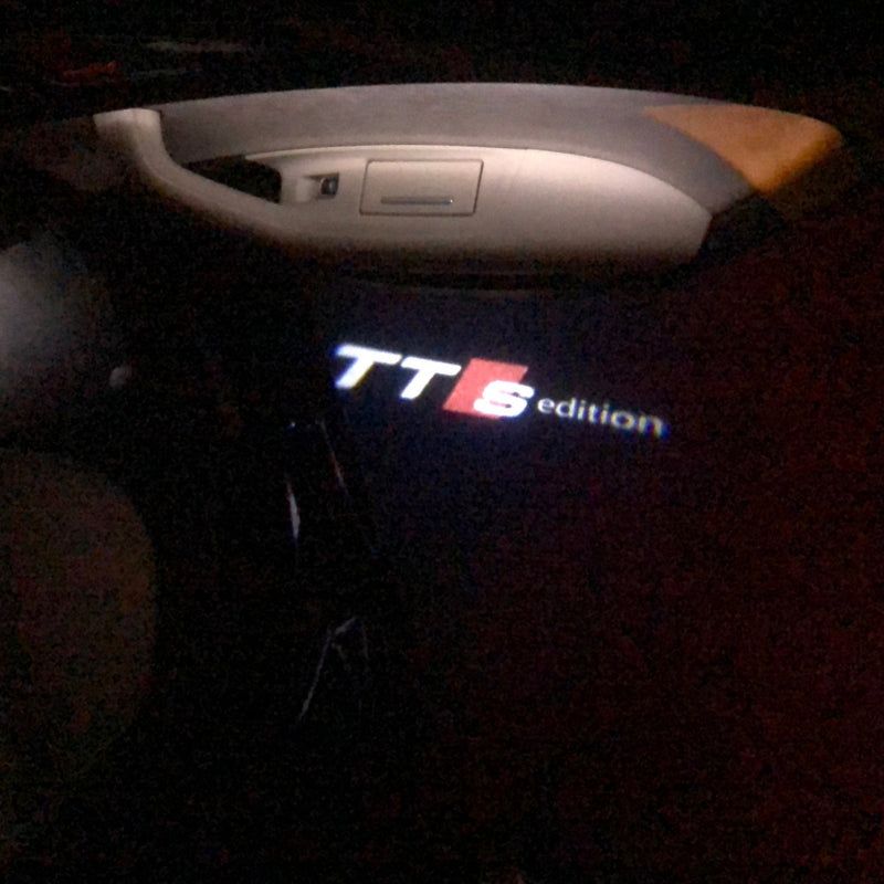 AUDI TTS LOGO PROJECROTR LIGHTS Nr.21  (quantity 1 = 2 Logo Films /2 door lights）