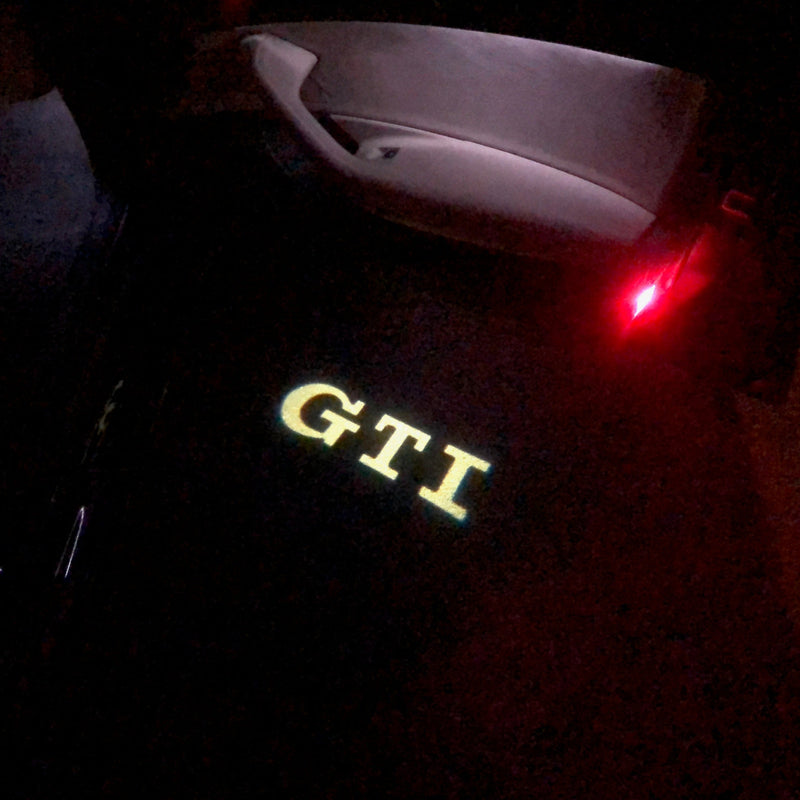 Volkswagen Door lights GTI Logo  Nr. 48   (quantity 1 = 2 Logo Films /2 door lights）