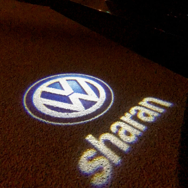 Volkswagen Door lights SHARAN  Logo  Nr. 85  (quantity 1 = 2 Logo Films /2 door lights）