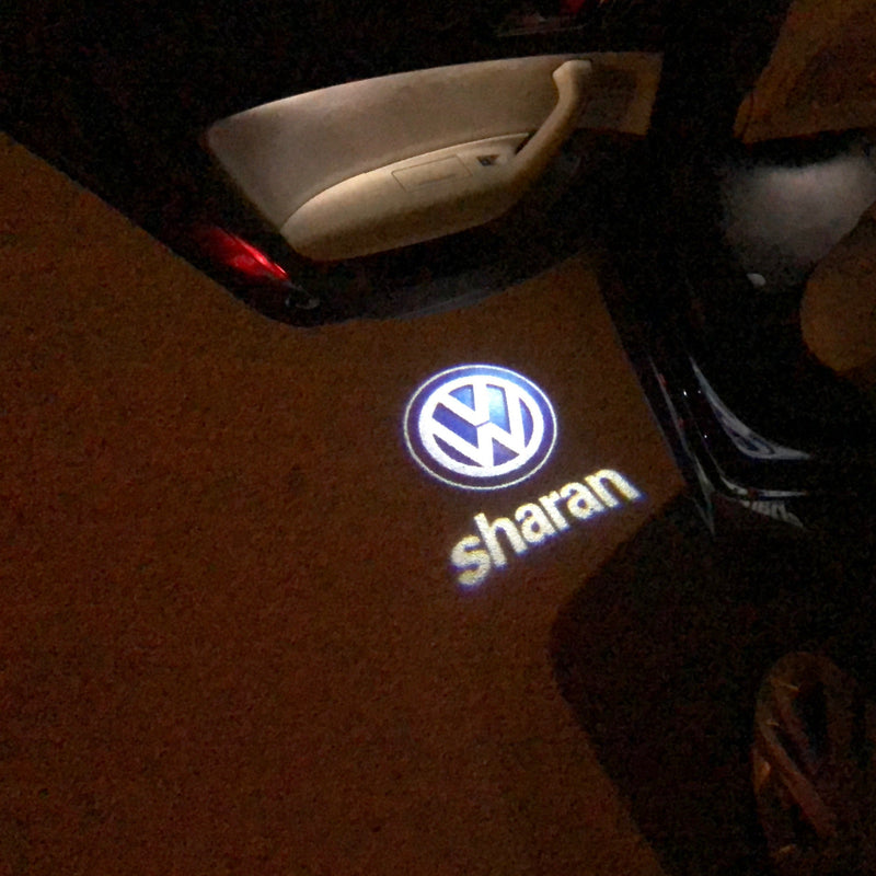 Volkswagen Door lights SHARAN  Logo  Nr. 85  (quantity 1 = 2 Logo Films /2 door lights）