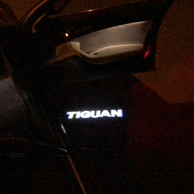 Volkswagen Door lights TIGUIAN Logo  Nr. 24 ( quantity 1 = 2 LOGO FILM  / 2 door lights)