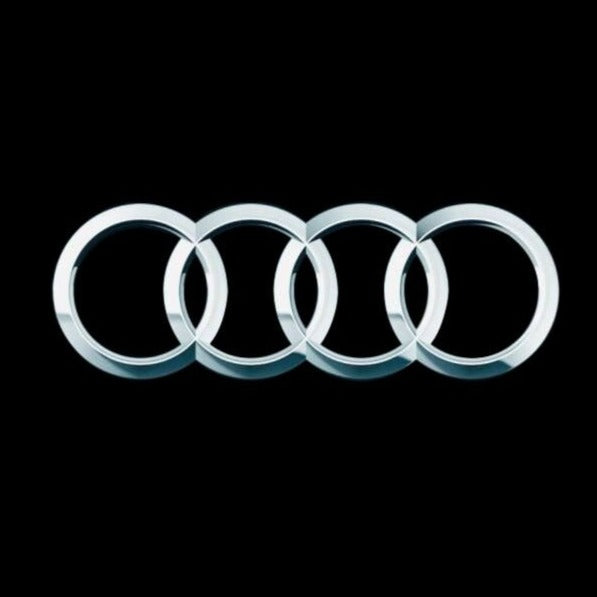 AUDI 4 RINGS LOGO PROJECTOT LIGHTS Nr.04  (quantity 1 = 2 Logo Films /2 door lights）