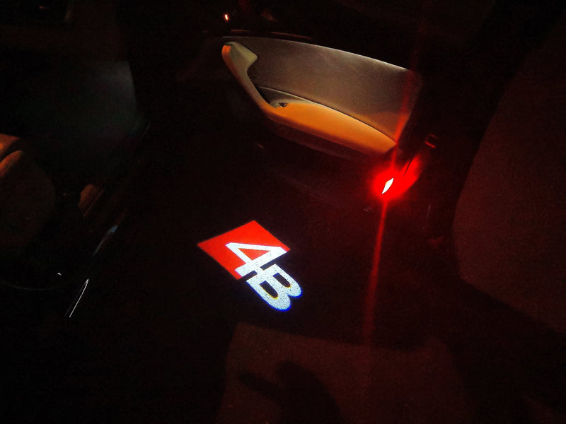 AUDI 4B LOGO PROJECTOT LIGHTS Nr.115 (quantity 1 = 1 sets/2 door lights)