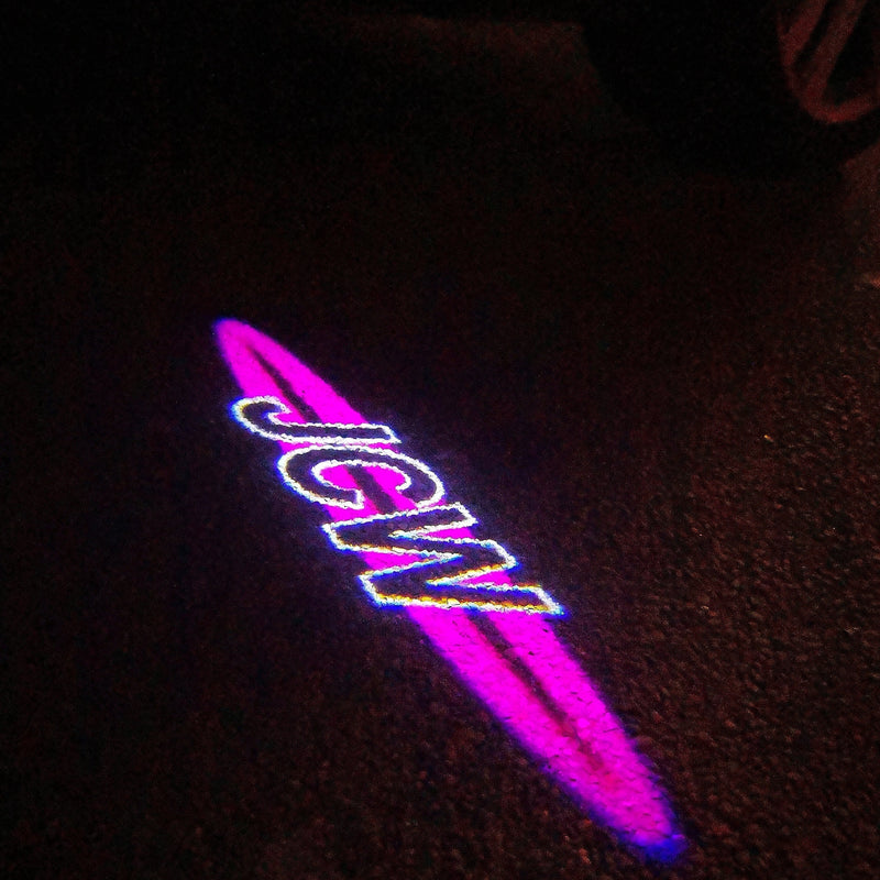 MINI JCW LOGO PROJECROTR LIGHTS Nr.118 (quantity  1 =  2 Logo Film /  2 door lights)