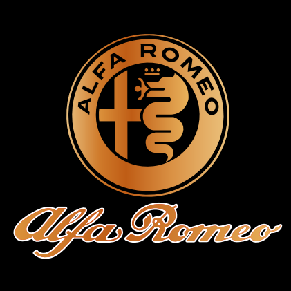 Alfa Romeo ORANGE COLOR LOGO PROJECTOT LIGHTS Nr.16 (quantity  1 =  2 Logo Film /  2 door lights)