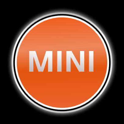 MINI ORIGINAL LOGO PROJECROTR LIGHTS Nr.44 (quantity  1 =  2 Logo Film /  2 door lights)