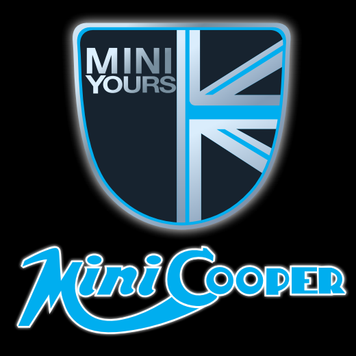 MINI COOPER LOGO PROJECROTR LIGHTS Nr.43 (quantity  1 =  2 Logo Film /  2 door lights)