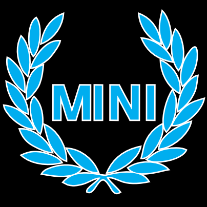 MINI ORIGINAL LOGO PROJECROTR LIGHTS Nr.91 (quantity  1 =  2 Logo Film /  2 door lights)