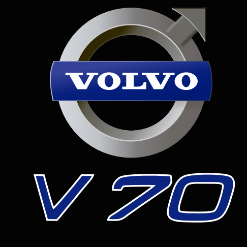 Volvo V 70  LOGO PROJECROTR LIGHTS Nr.25 (quantity  1 =  2 Logo Film /  2 door lights)